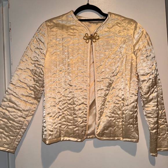 Vintage Jackets & Blazers - Vintage Quilted Dressing Overcoat